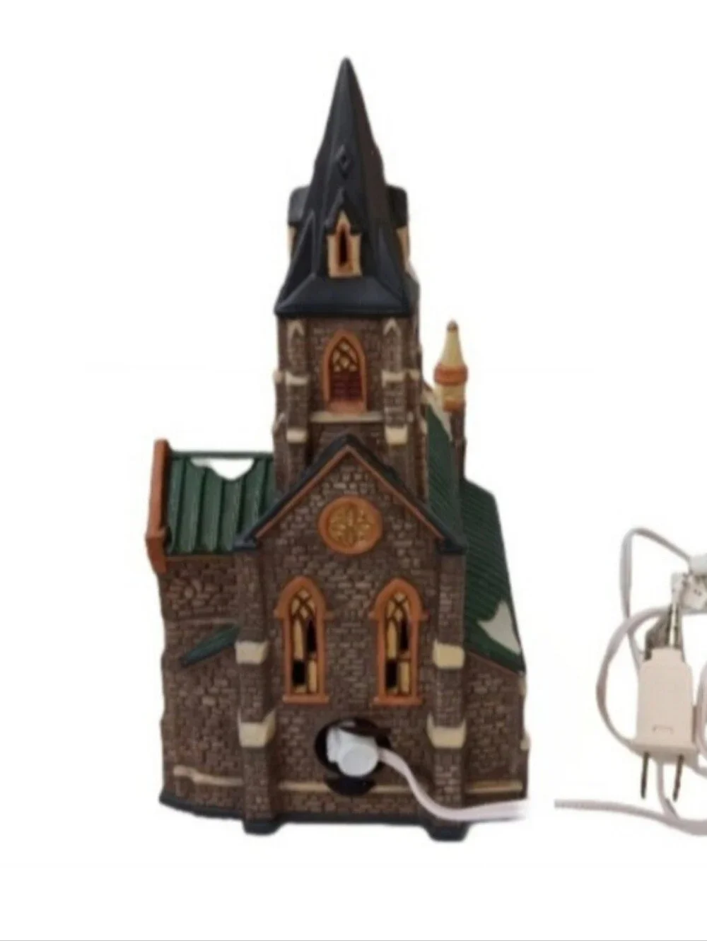Vintage Holiday Time Village Lighted Church | EUC